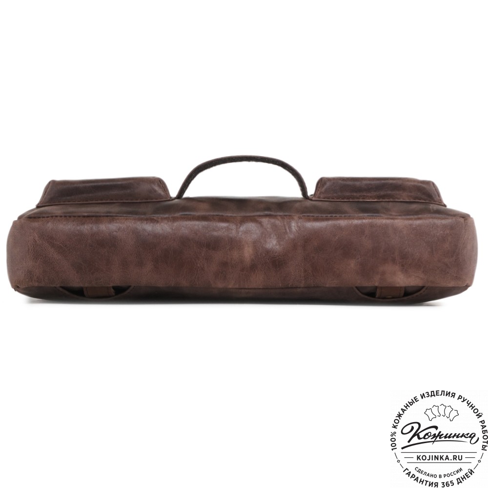  Универсальный кожаный портфель "Диего" (темно-коричневый антик) 